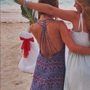 F21 maxi dress with geometrics design